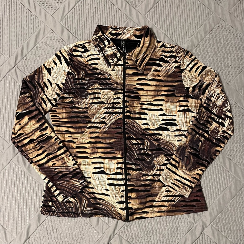 Vintage Sno Skins Zip Up Thermal Jacket Liner (L)